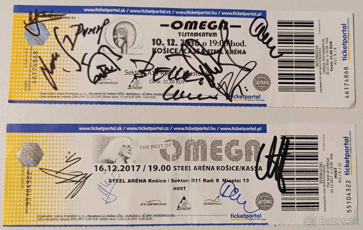 PREDÁM 5 CD SKUPINY OMEGA - PODPÍSANÉ - 20