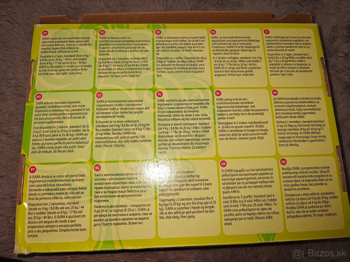 Isara ergonomický nosič - 20