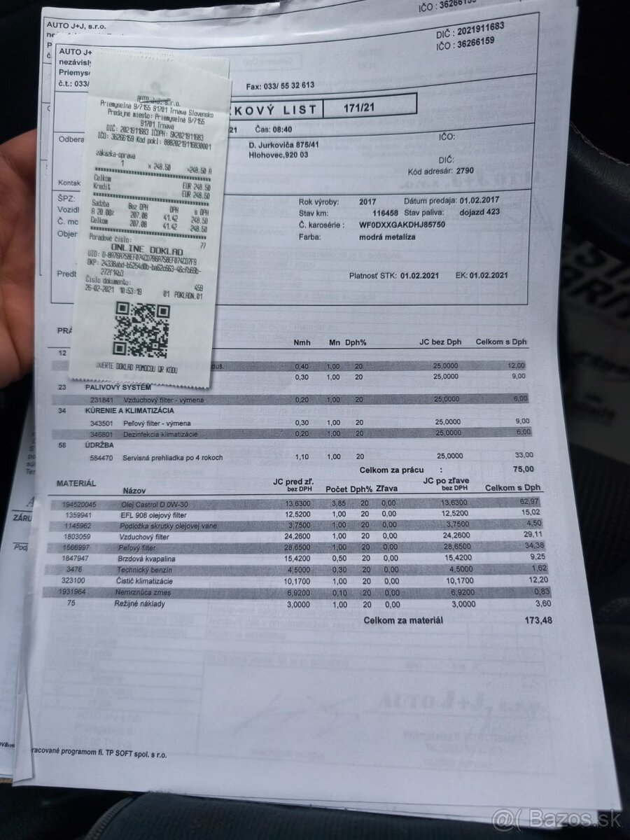 Ford Fiesta 1.5tdci 2017 , SK auto - 20