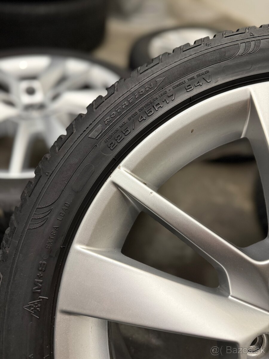 Zimná sada Škoda Trius 5x112 R17 , 225/45/17 Octavia, Golf - 20