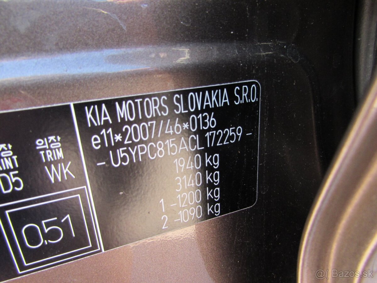 Kia Sportage 1.7 CRDi VGT 2WD EX - splátka 99,-€ - 20