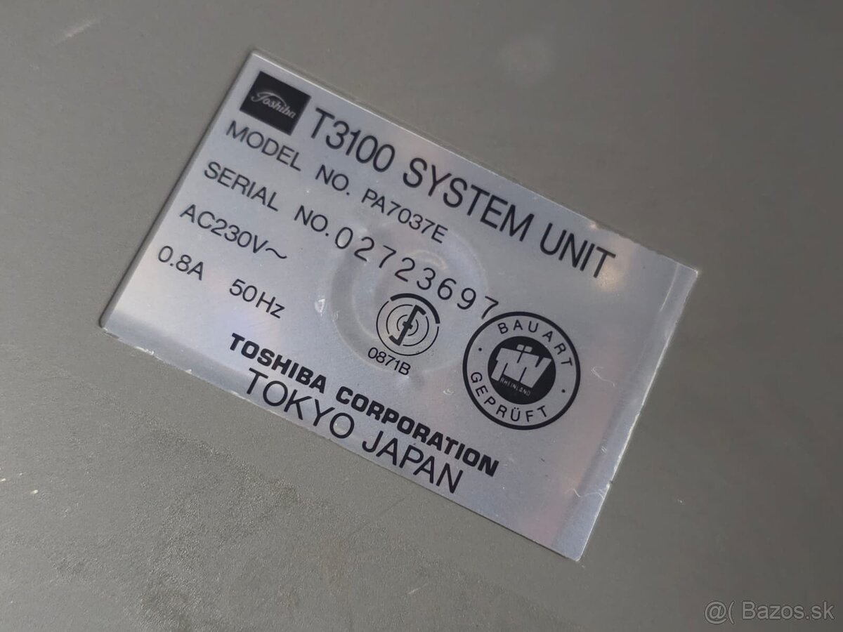 RETRO LAPTOP 》 TOSHIBA T3100 》HISTORICKÝ NOTEBOOK - 20