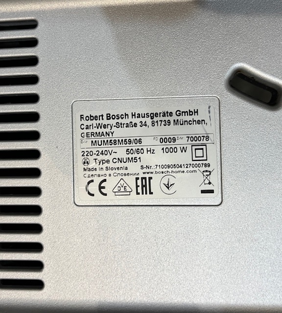 Bosch MUM 58M59 1000w kuchynsky robot - 20