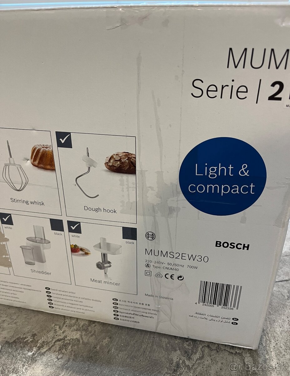 Kuchynský robot Bosch MUM Serie 2 MUMS2EW30 - 20