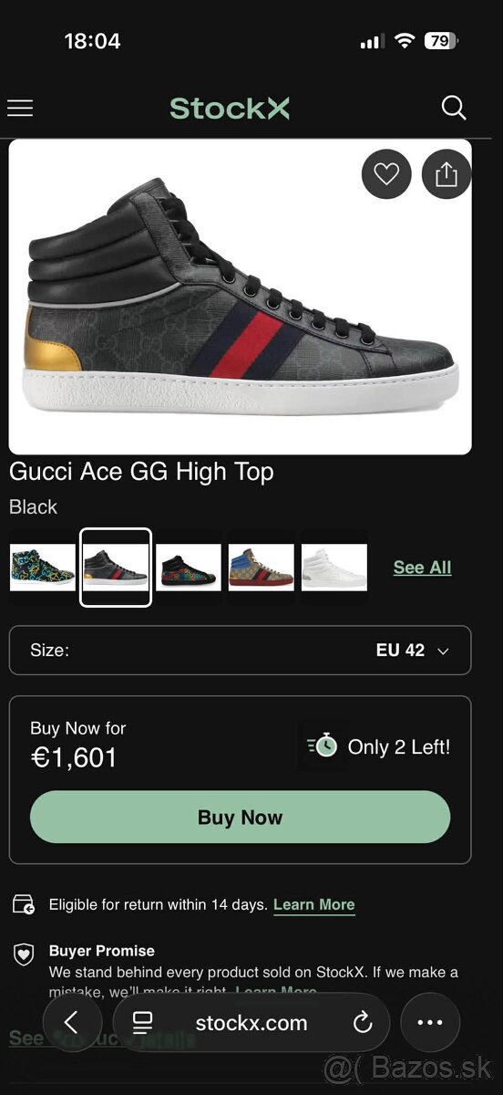 Gucci Ace GG High Top Black edition 555197 - 20