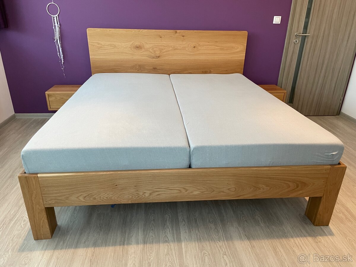 Dubová posteľ 180x200cm - 20