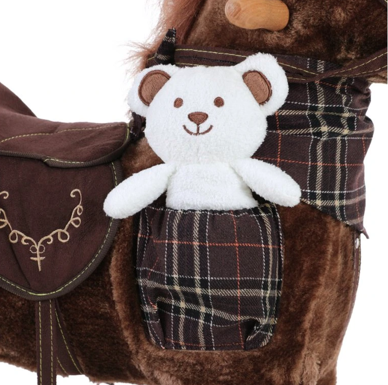 Detský hojdací jednorožec sloník koník so zvukom a baterkami - 20