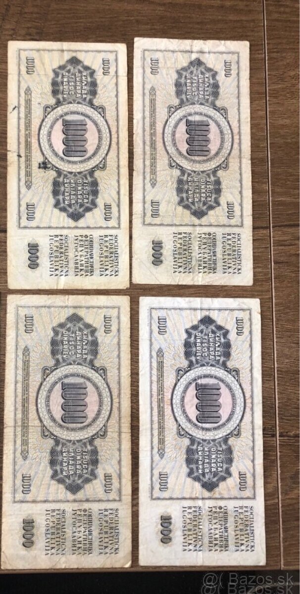 Bankovky JUHOSLAVIA 5 - 20