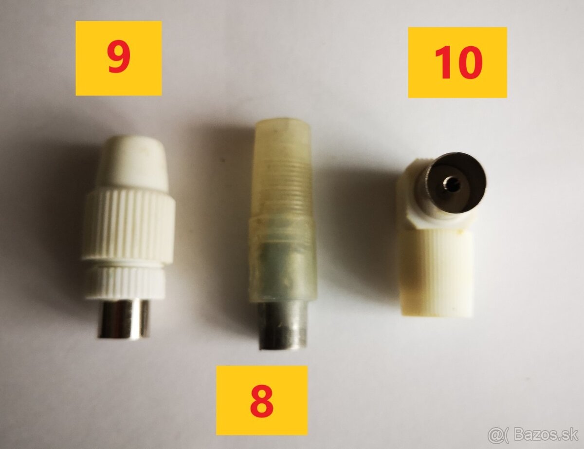 Televízna zásuvka účastnícka, káble prepojovacie a koncovky. - 20