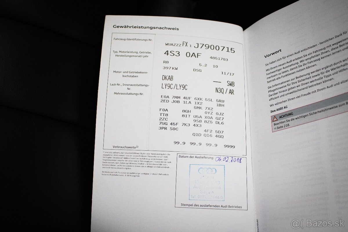 Audi R8 RWS 5.2 FSI V10 1 of 999 špeciálna edícia, karbón - 20