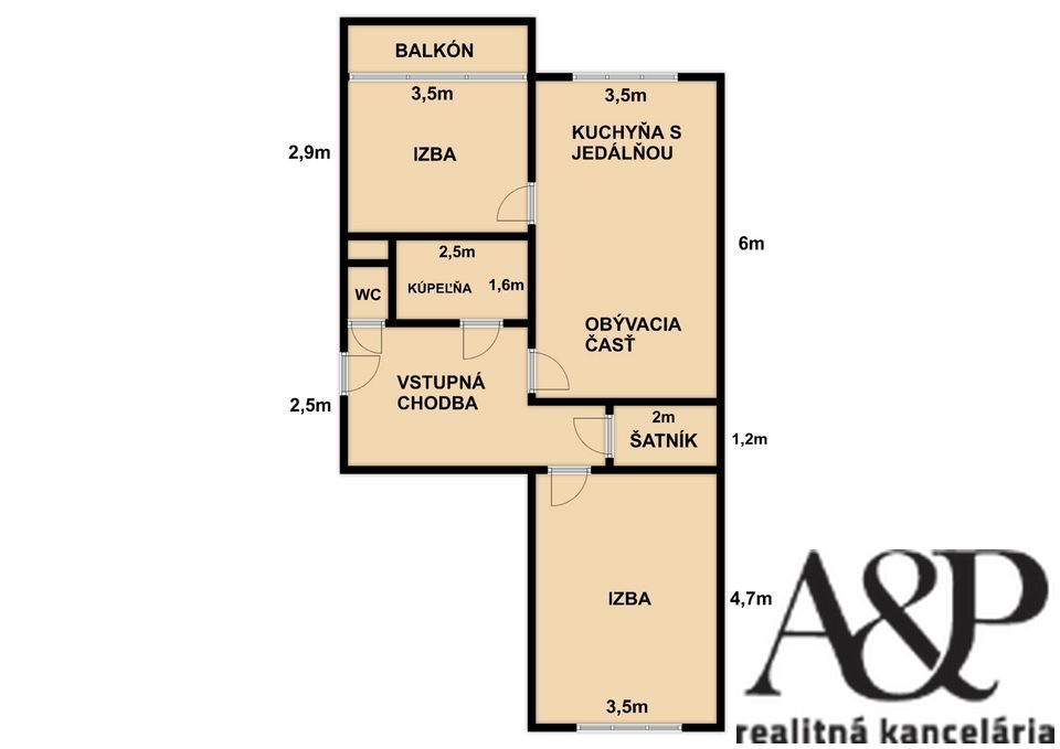 LUXUSNÝ 3 IZBOVÝ BYT V CENTRE MESTA, 68M2, NÁM. OSLOBODENIA, - 20