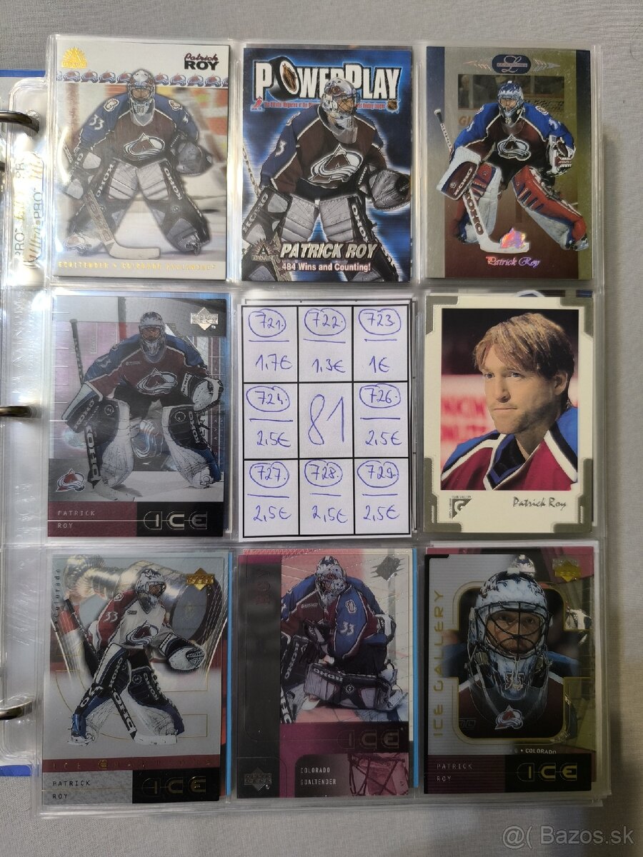 Hokejové kartičky - Patrick Roy 3 - 20