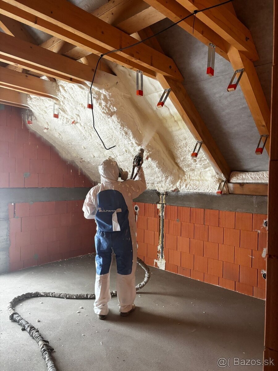 ZATEPLENIE STRIEKANOU PUR PENOU – PODKROVIE, GARÁŽ, DOM - 20