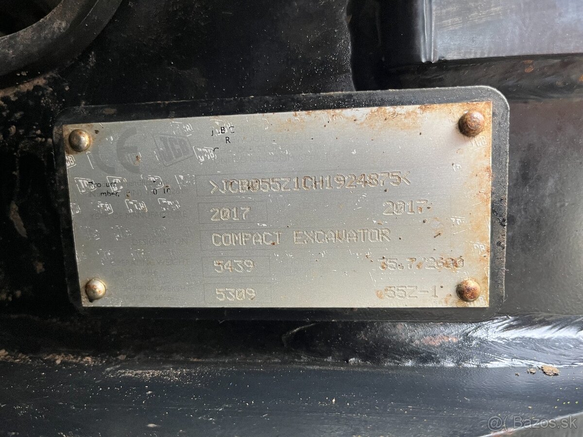 Minibager minirypadlo JCB 55Z-1 Cat Bobcat Kubota Takeutchi - 20