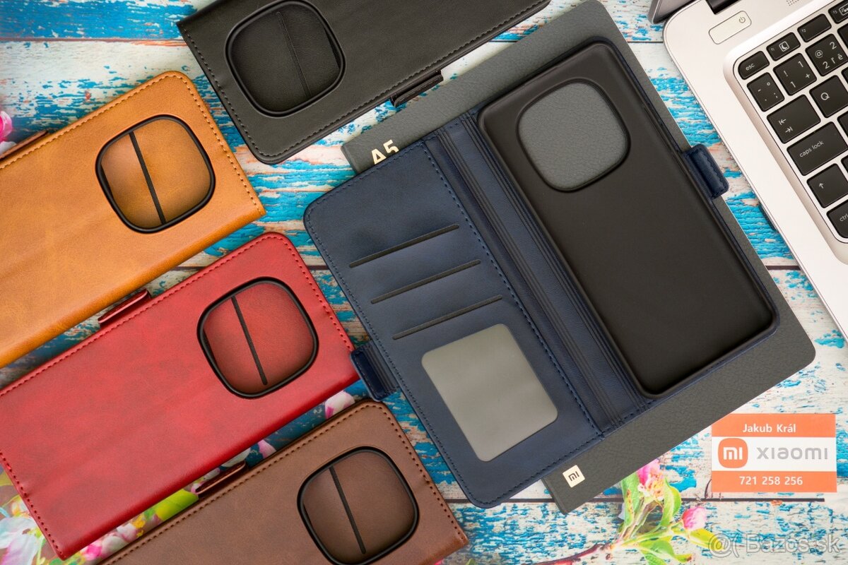 Zatváracie puzdro s bočným pásikom pre Xiaomi, Redmi a Poco - 20