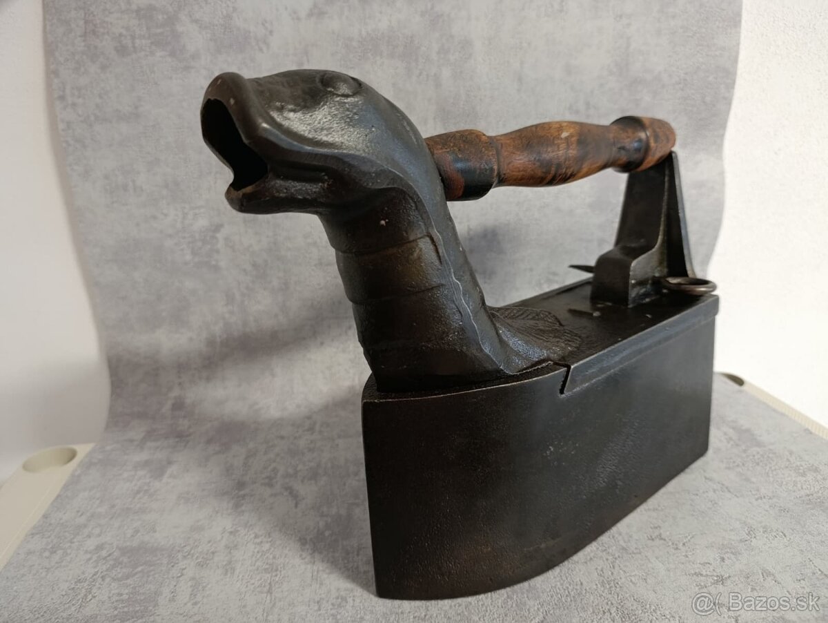 Obrovská komínová atypická žehlička, krásná, 9,65kg TOP - 20