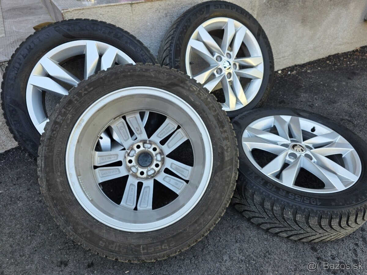 zimne kolesa Skoda fabia 5x100 r16 195/55 r16 - 20