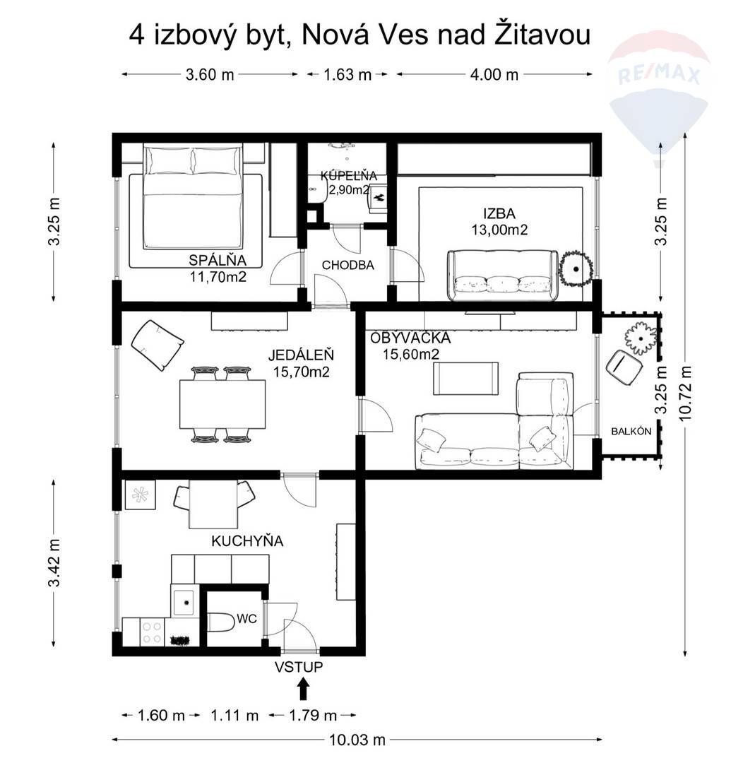 Predaj 4.izb. byt, Nová Ves nad Žitavou - 20