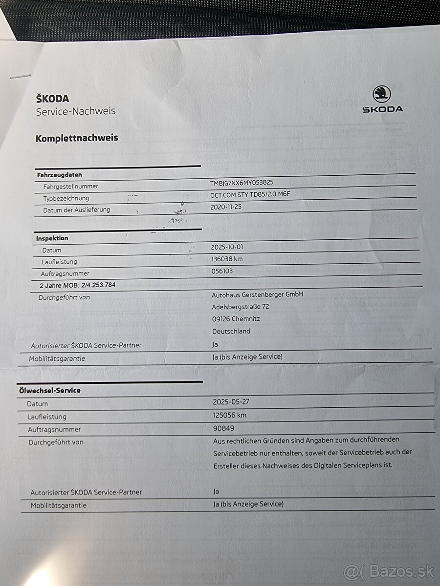 Škoda Octavia Combi 2.0 TDI SCR Style za 16.500 € - 20