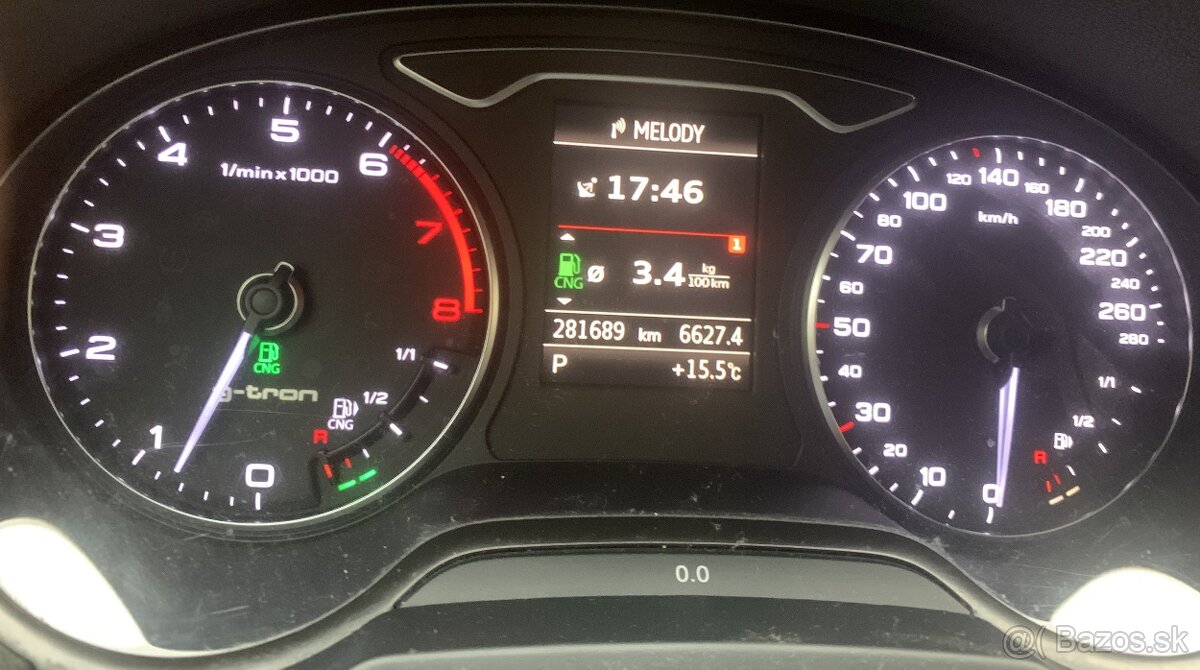 AUDI plyn A3 1.4 TFSI G-tron S tronic, 81 kW, A7, 5d. - 20