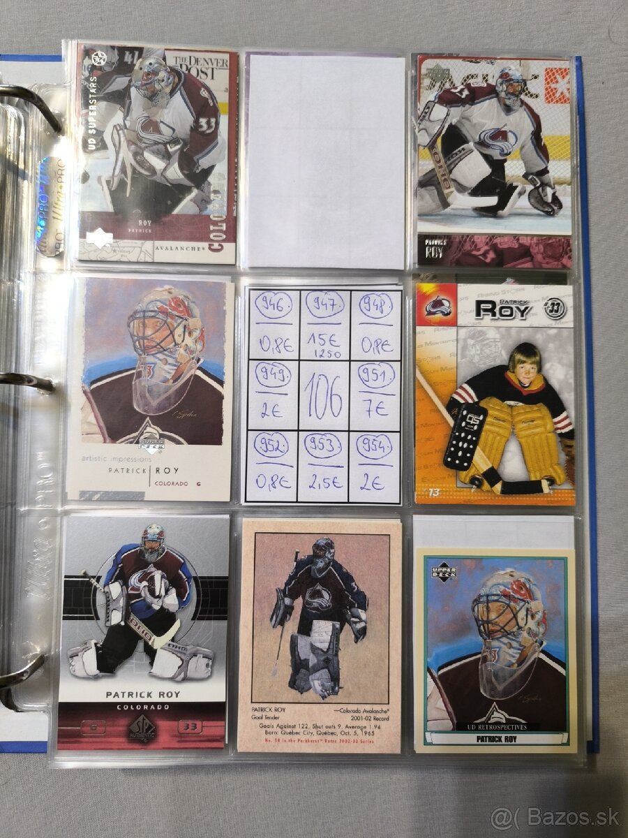 Hokejové kartičky - Patrick Roy 4 - 20