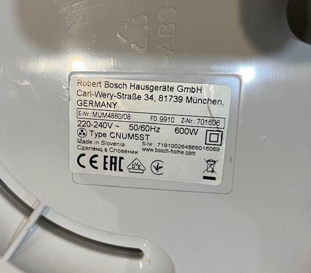 Bosch mum 4880/08 kuchynský robot 600w - 20