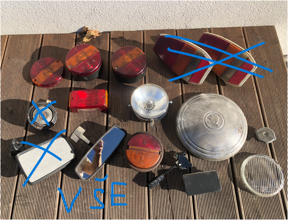 Svetlomety svetla odrazky na Škoda spartak, octavia, felicia - 20