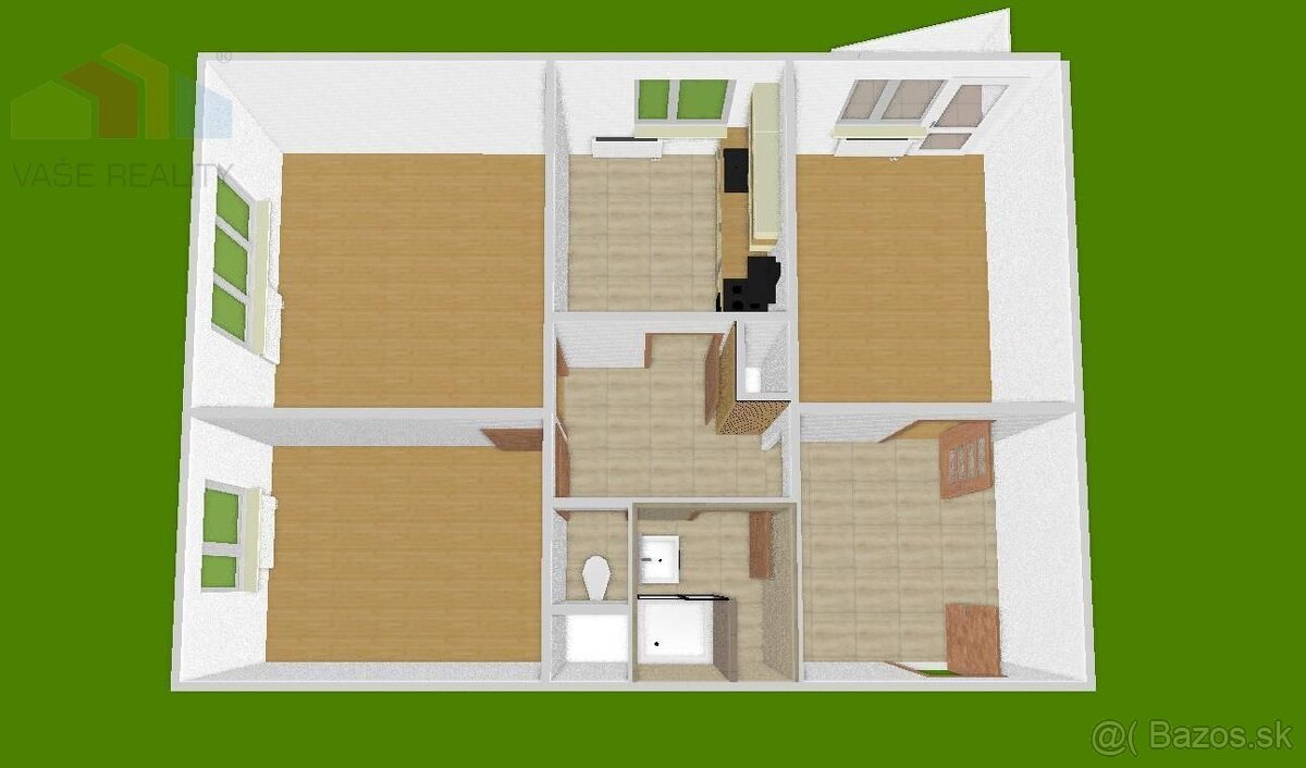 Štýlové bývanie bez starostí – novozrekonštruovaný 3-izbový - 20