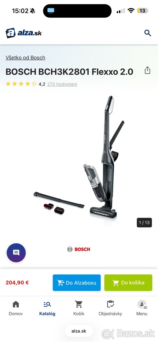 Tyčový aku vysávač 2v1 BOSCH BCH3K2801 - 20