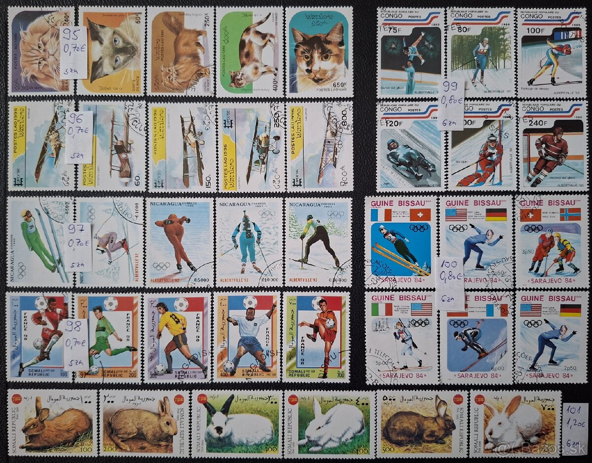 Postove znamky Mix 4 (101poloziek) - 20