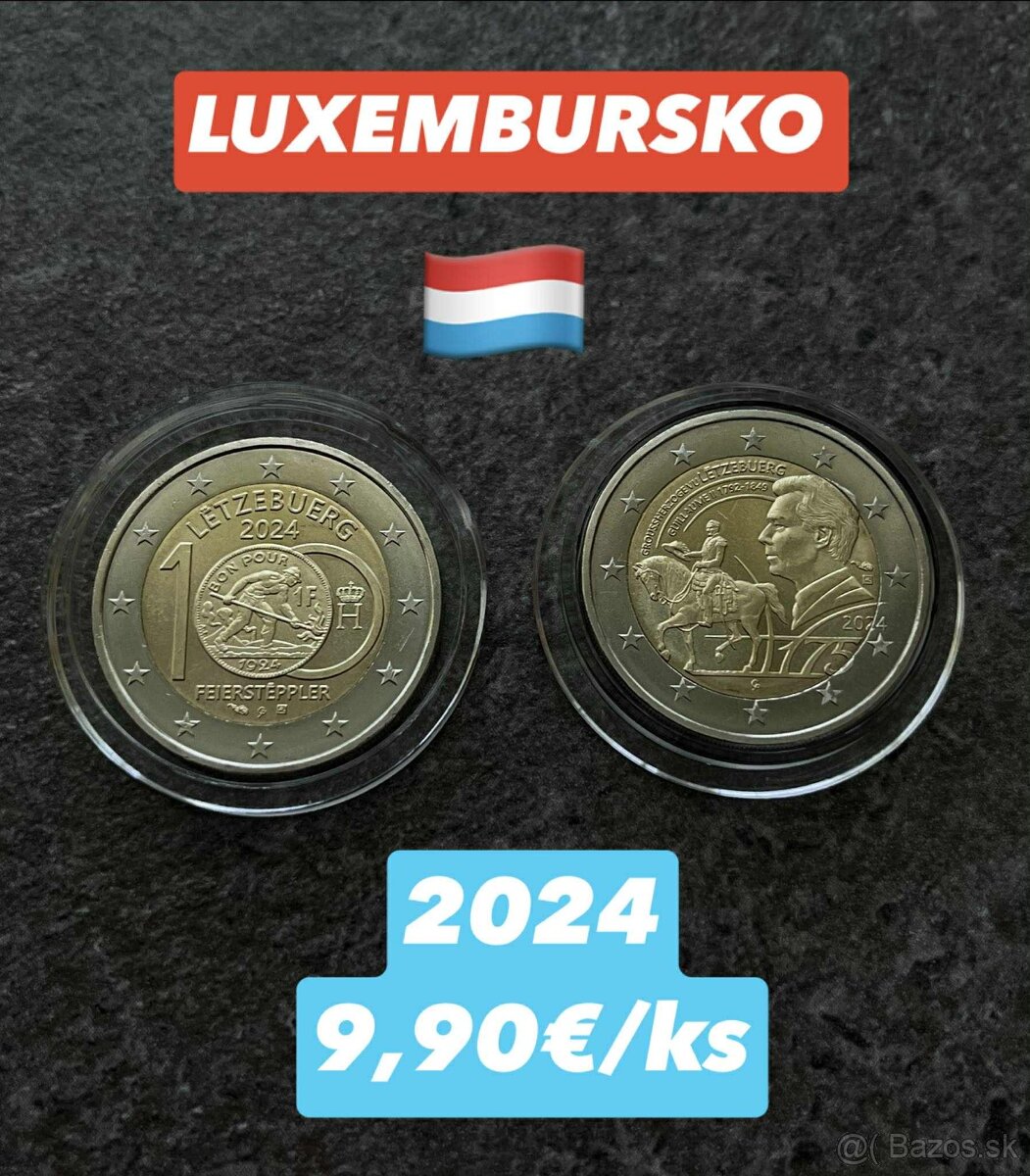 Luxembursko - 2 eurové mince - 20