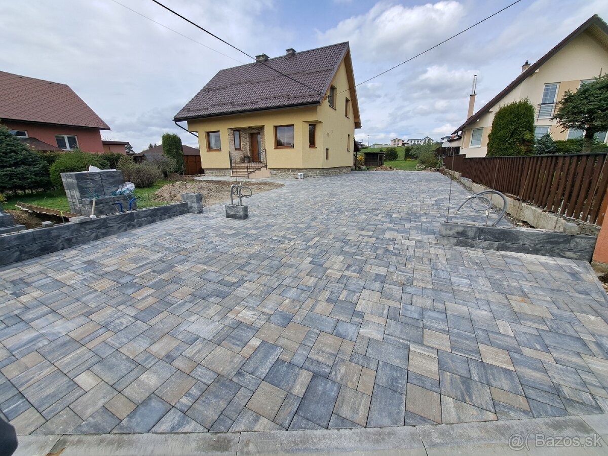 Pokládka zámkovej dlažby - 20