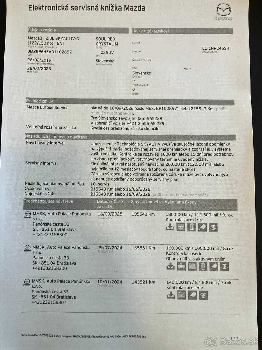 Mazda 3 2.0 Skyactiv 90 kW G122 Plus A/T6 - 20