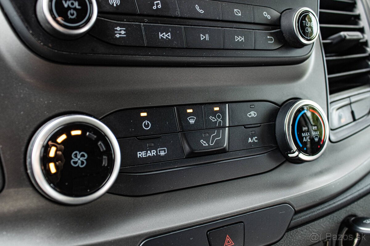 Ford Transit Custom 79kW M6, 9miest, 1. majiteľ, Nelakované - 20