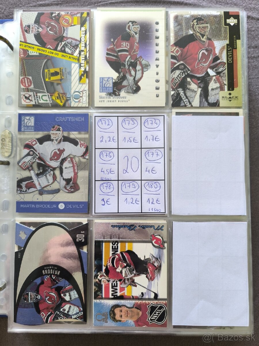 Hokejové kartičky - Martin Brodeur 1 - 20