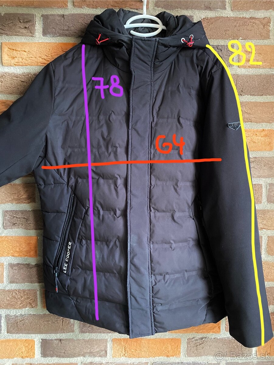 Pánska teplá bunda lee cooper nová L - 20