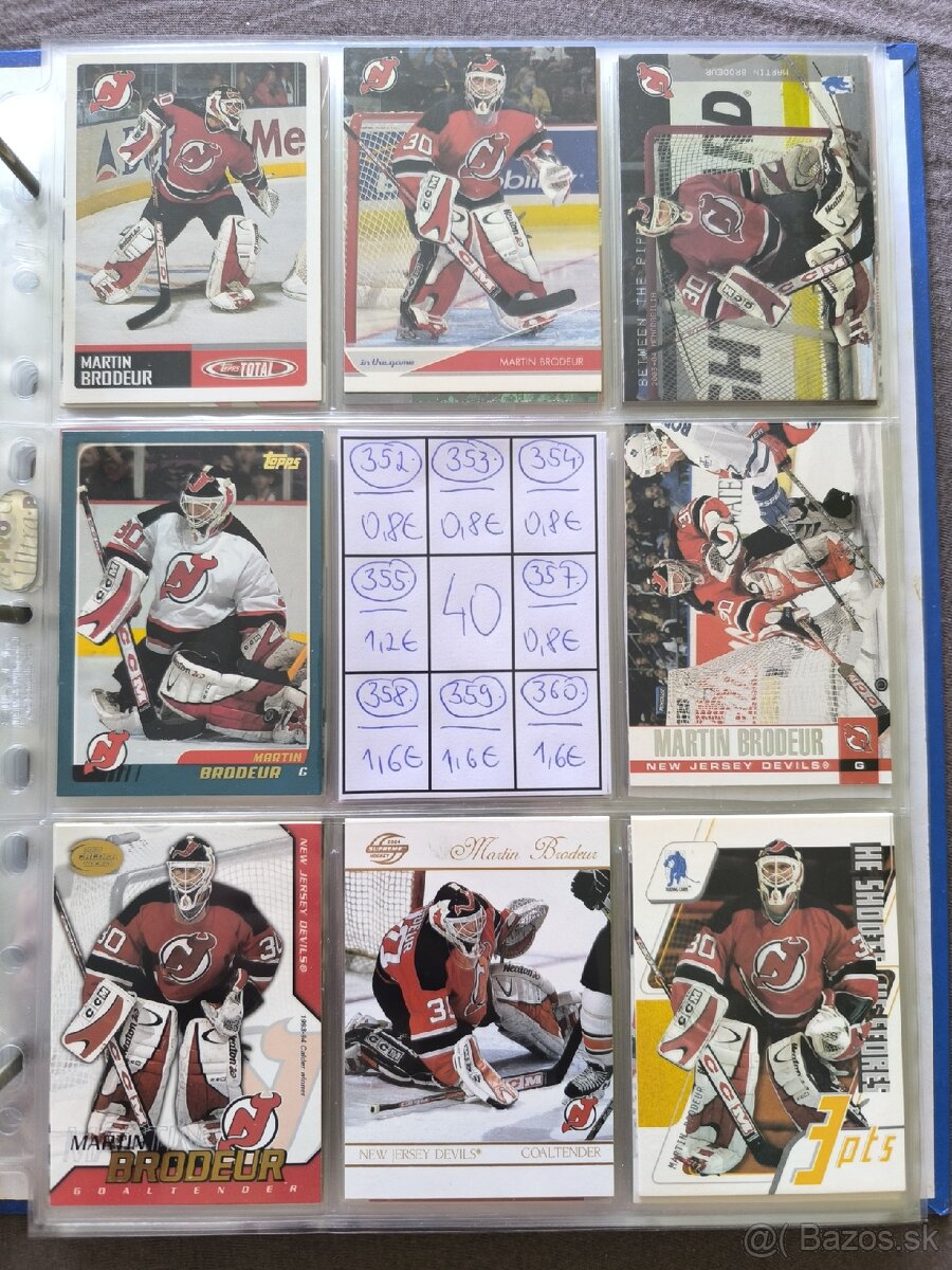 Hokejové kartičky - Martin Brodeur 2 - 20