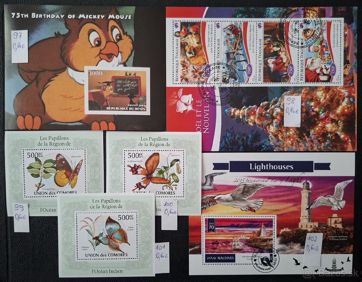 Postove znamky Mix 19 (102poloziek) - 20