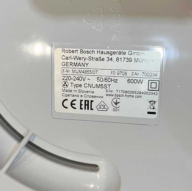 Bosch mum 4855/07 kuchynský robot 600w - 20