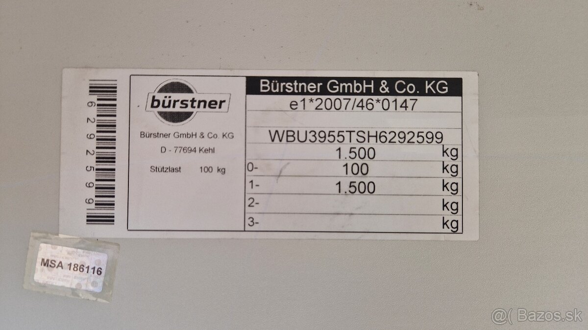 Karavan Burstner Premio 395 TS klimatizácia. Mover, 2017 - 20