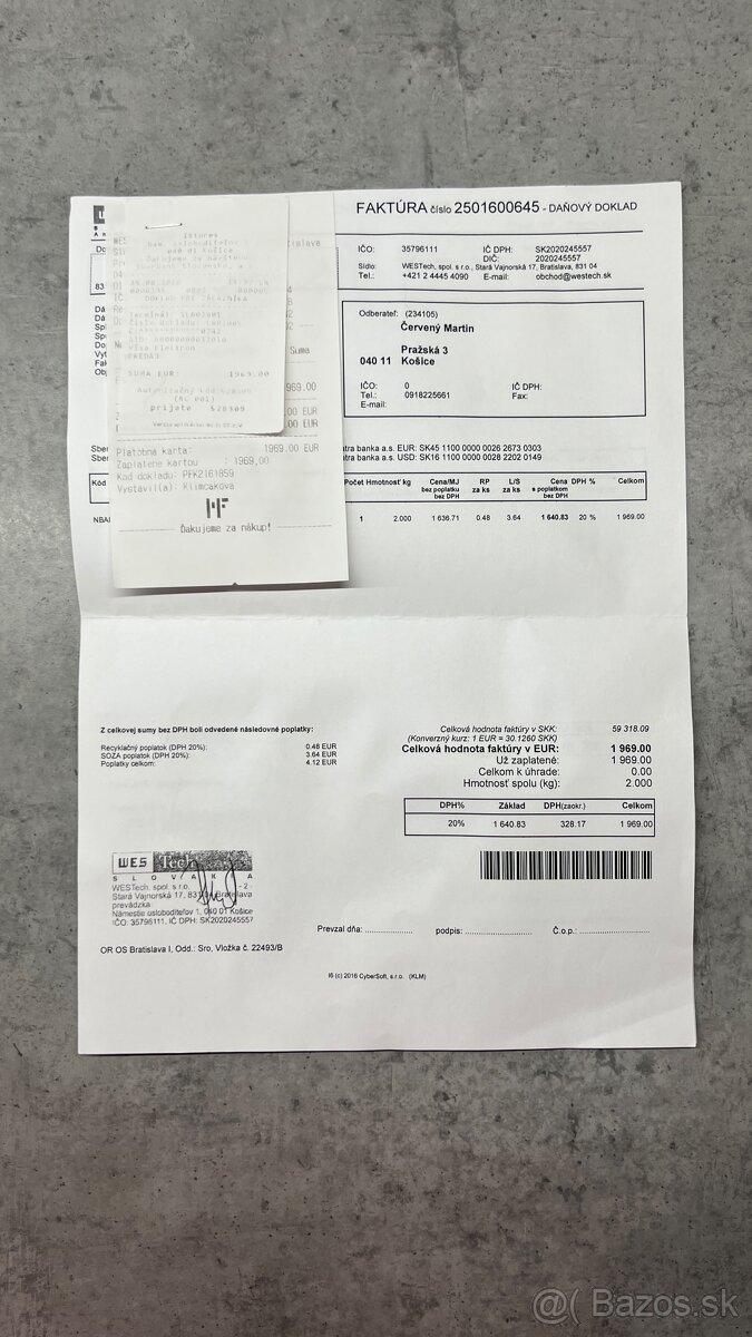 MACBOOK PRO 15” 1TB SSD - 20