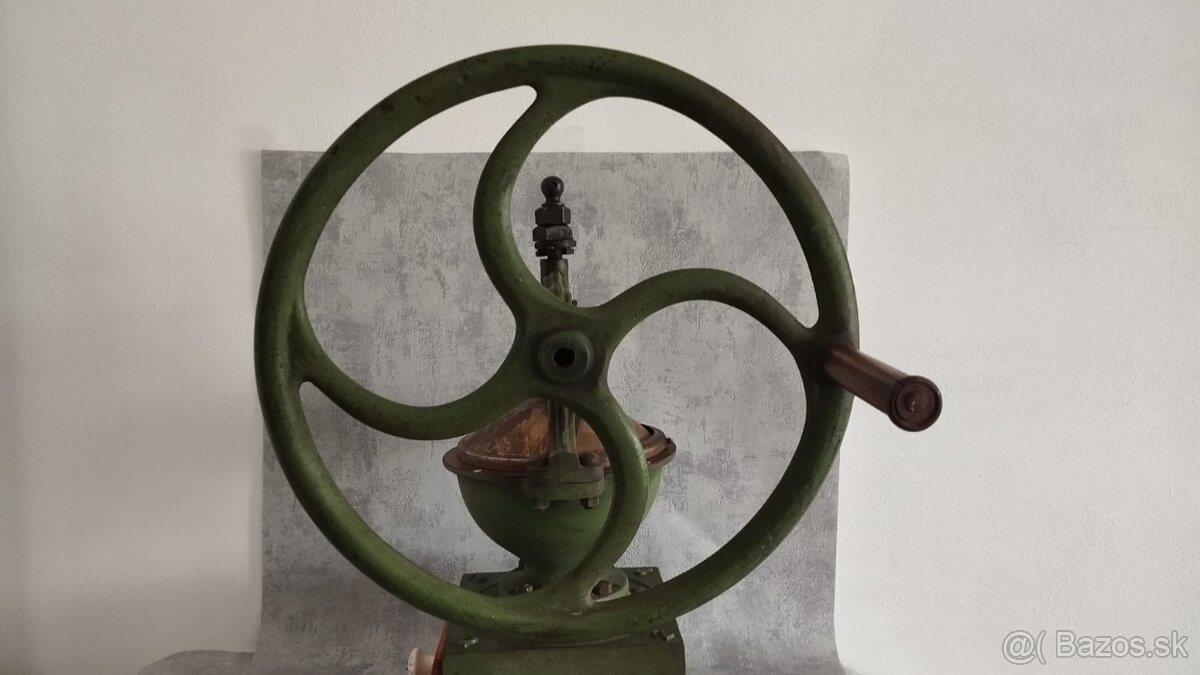 Kupecký mlyncek na kávu Leinbrock IDEAL no.2 s rumpálem - 20