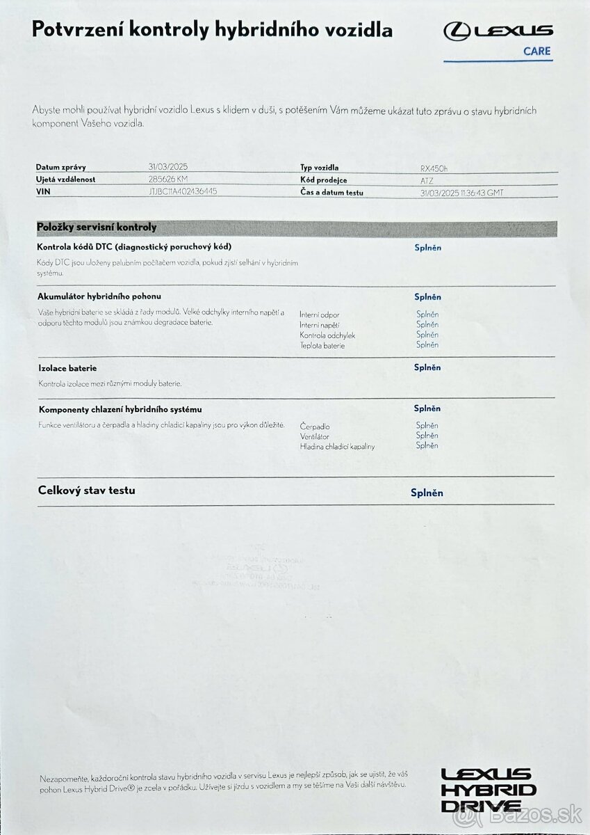 Lexus RX 450h Premium výbava, Slovenské, servisované - 20