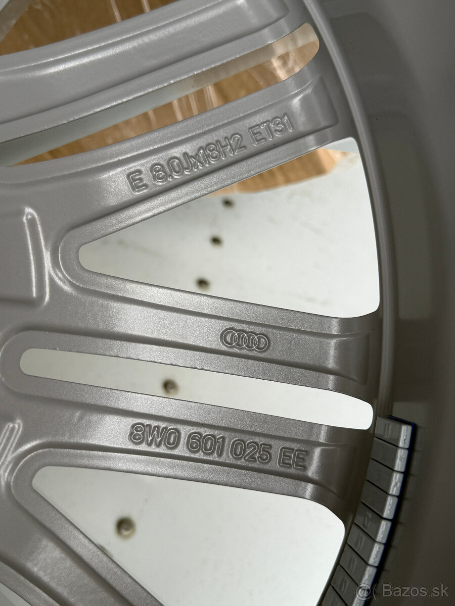 PREDÁM úplne NOVÚ sadu 18" ALU disky AUDI + nové zimné pneu - 20