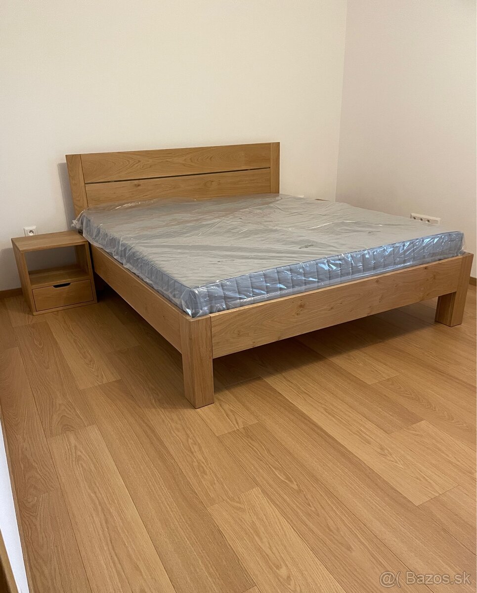 Dubová posteľ z masívu - 20
