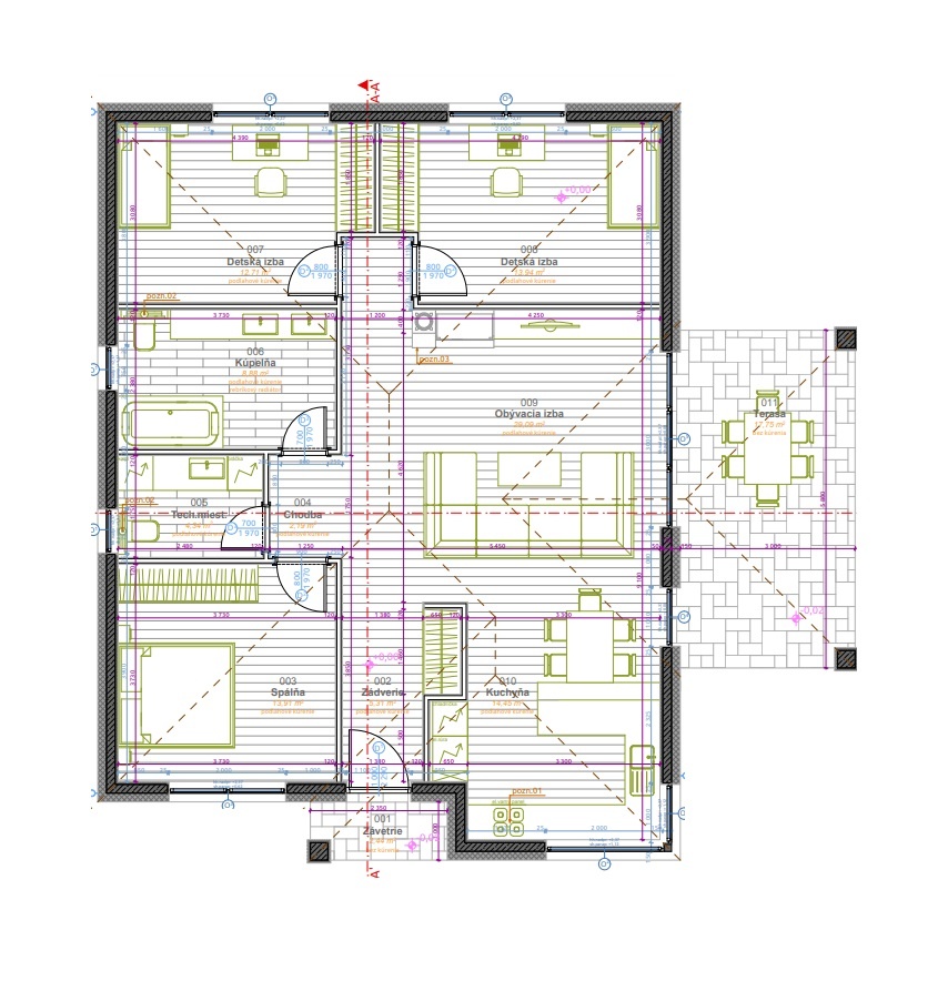 4 izbový rodinný dom 143 m2 pozemok 633 m2 Dunajská Streda - - 20
