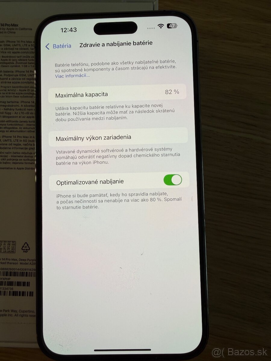 iPhone 14pro Max 128GB deep purple - 20