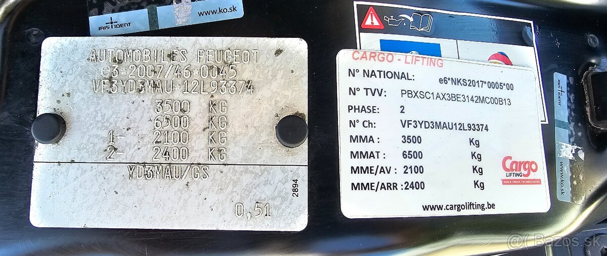 Peugeot Boxer HDI 160k Maxi 3.5t Vyklápač 2020 146tis.km DPH - 20