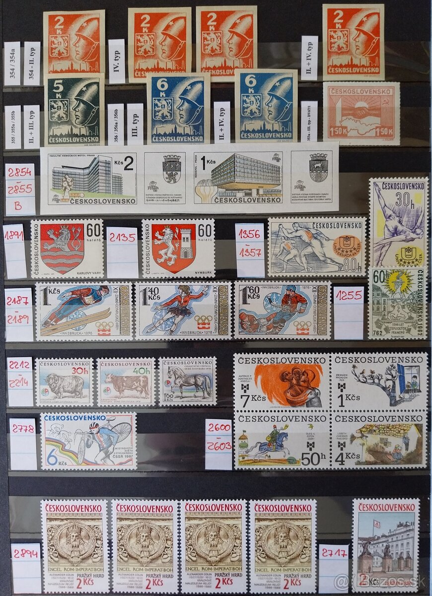 Známky - ČESKOSLOVENSKO - 1 - 20