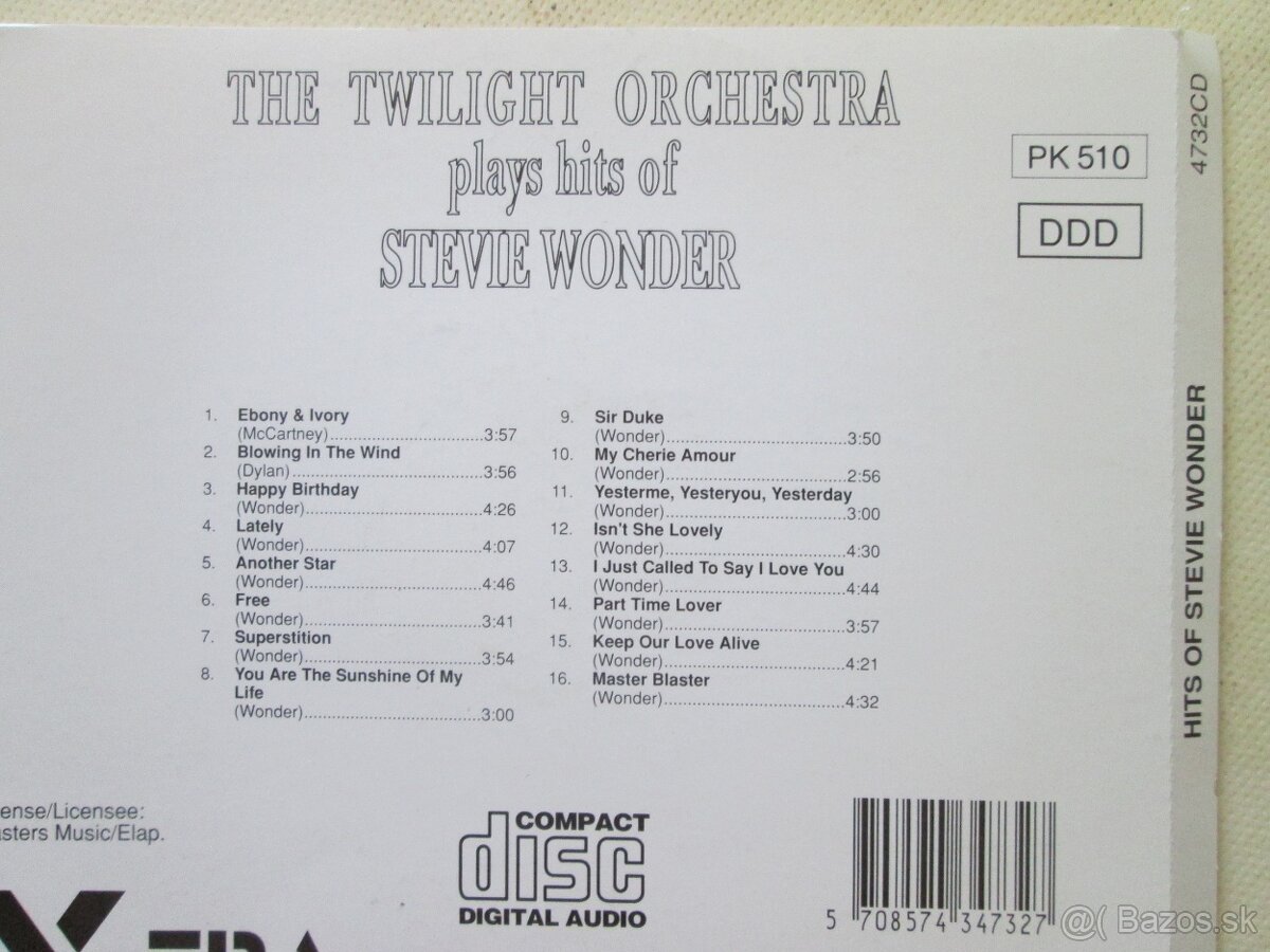 SYNTHESIZER INSTRUMENTAL MUSIC na CD - 20